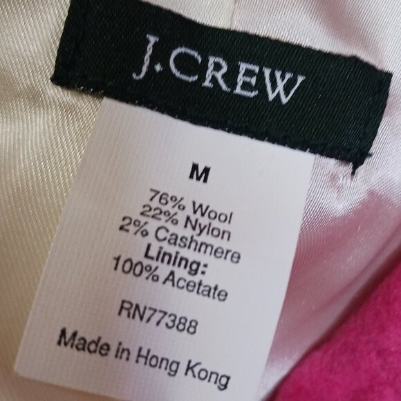 J. Crew Pink Tailored Wool Blend Business Blazer size M - Picture 4 of 10